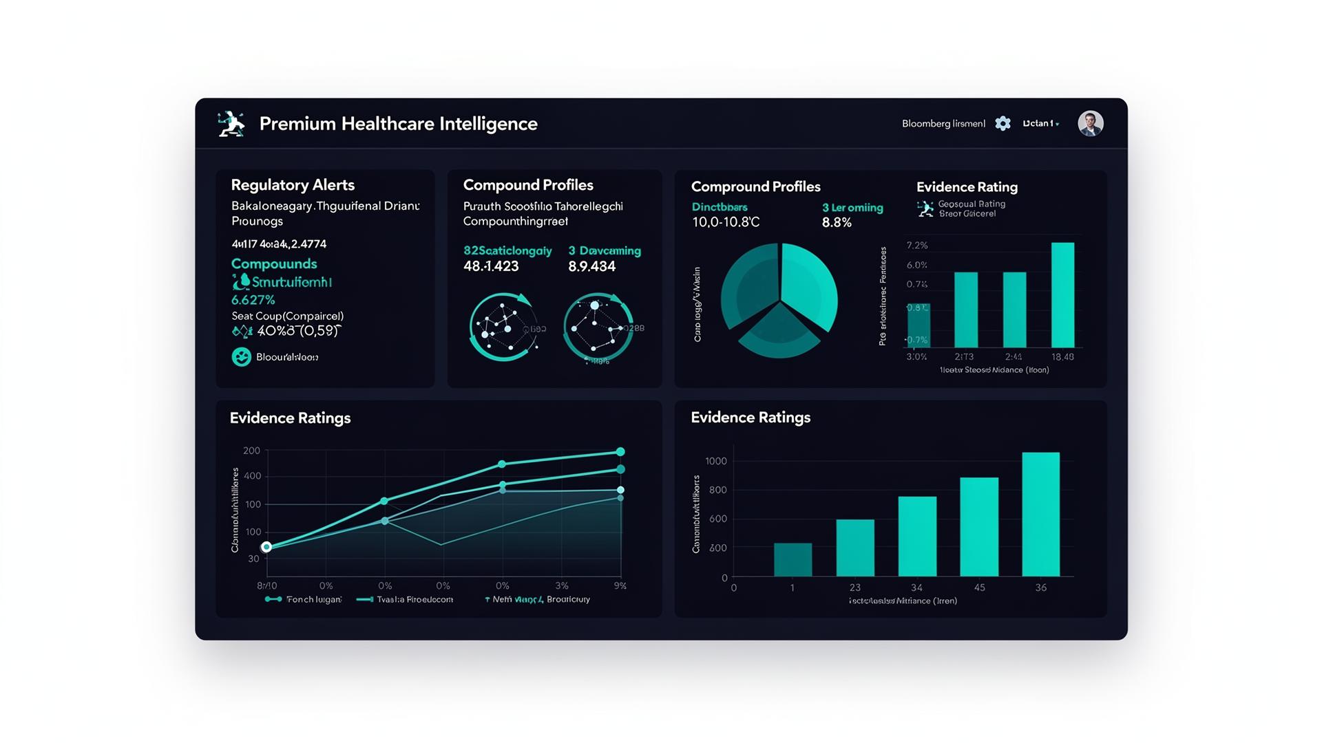 Evterra healthcare intelligence dashboard preview